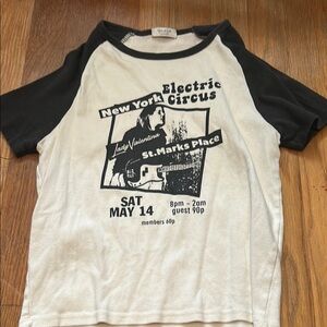 Brandy Melville Black and White Short Sleeve Tee